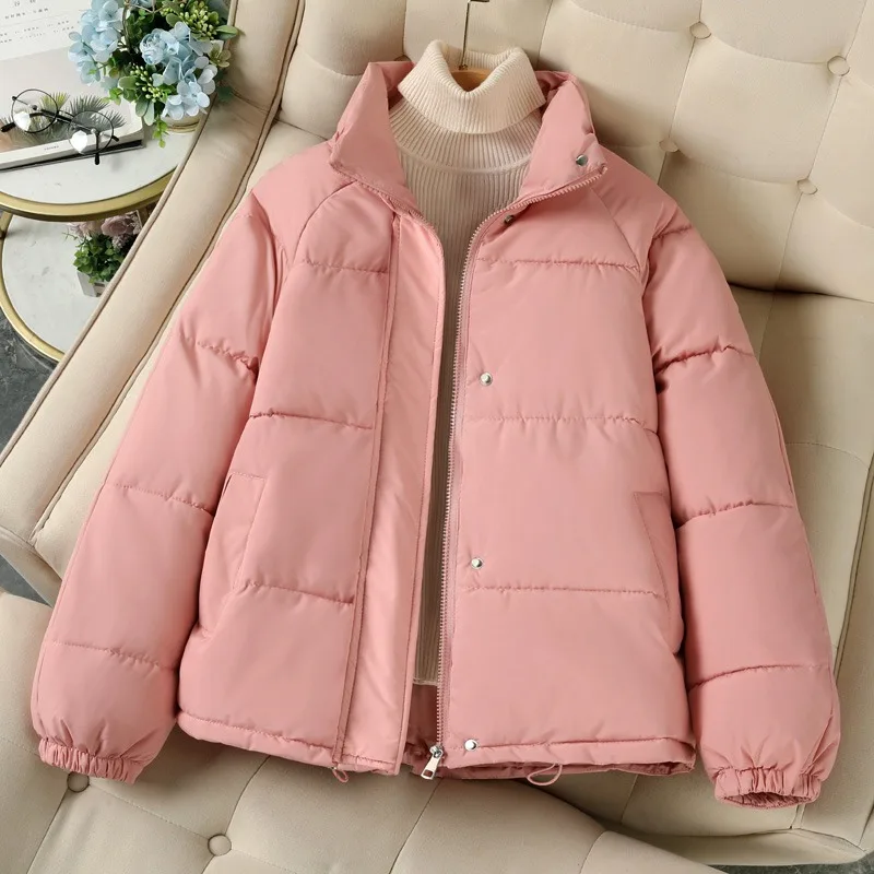 2025 Winter High Quality Women's Coat Casual Solid Color Women's Cotton Jacket New Women's Warm Coat