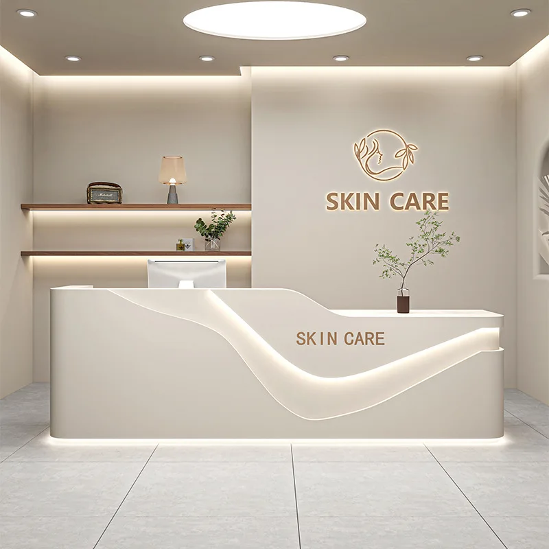 custom.Customizable High Quality Reception Counter Malls Office Buildings Hotels Supermarkets Coffee Shops Reception Counter