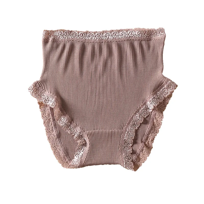 Women\'s Silk Underwear Natural Mulberry Silk Solid Color Mid Waist Double-sided Knitted High-quality High-end Underwear