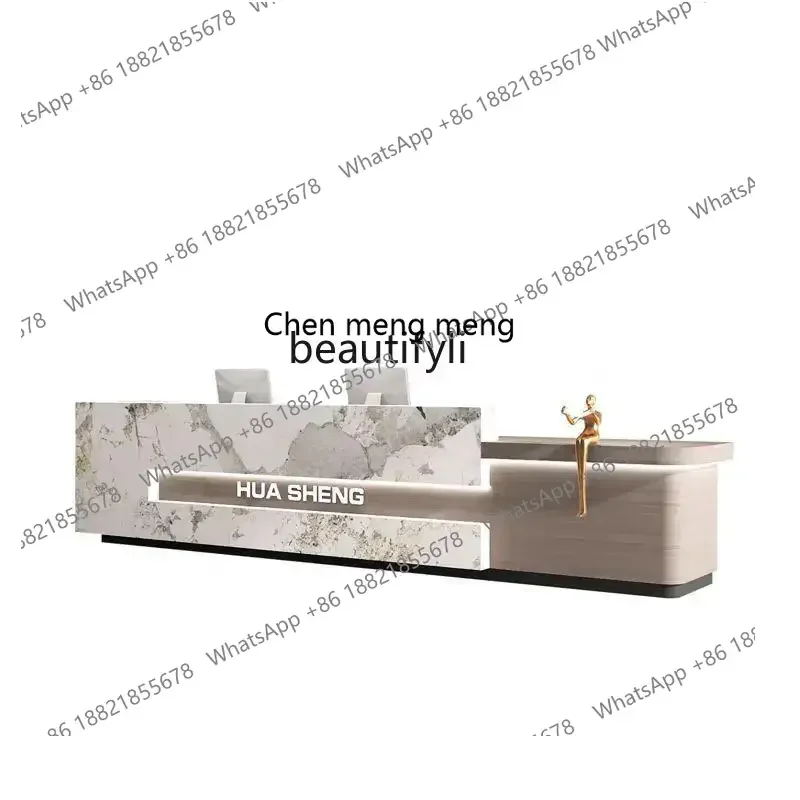 A182 C Company Front Desk Reception Desk Hotel Information Desk Property Office Bar Shop Paint Imitation Marble checkout page