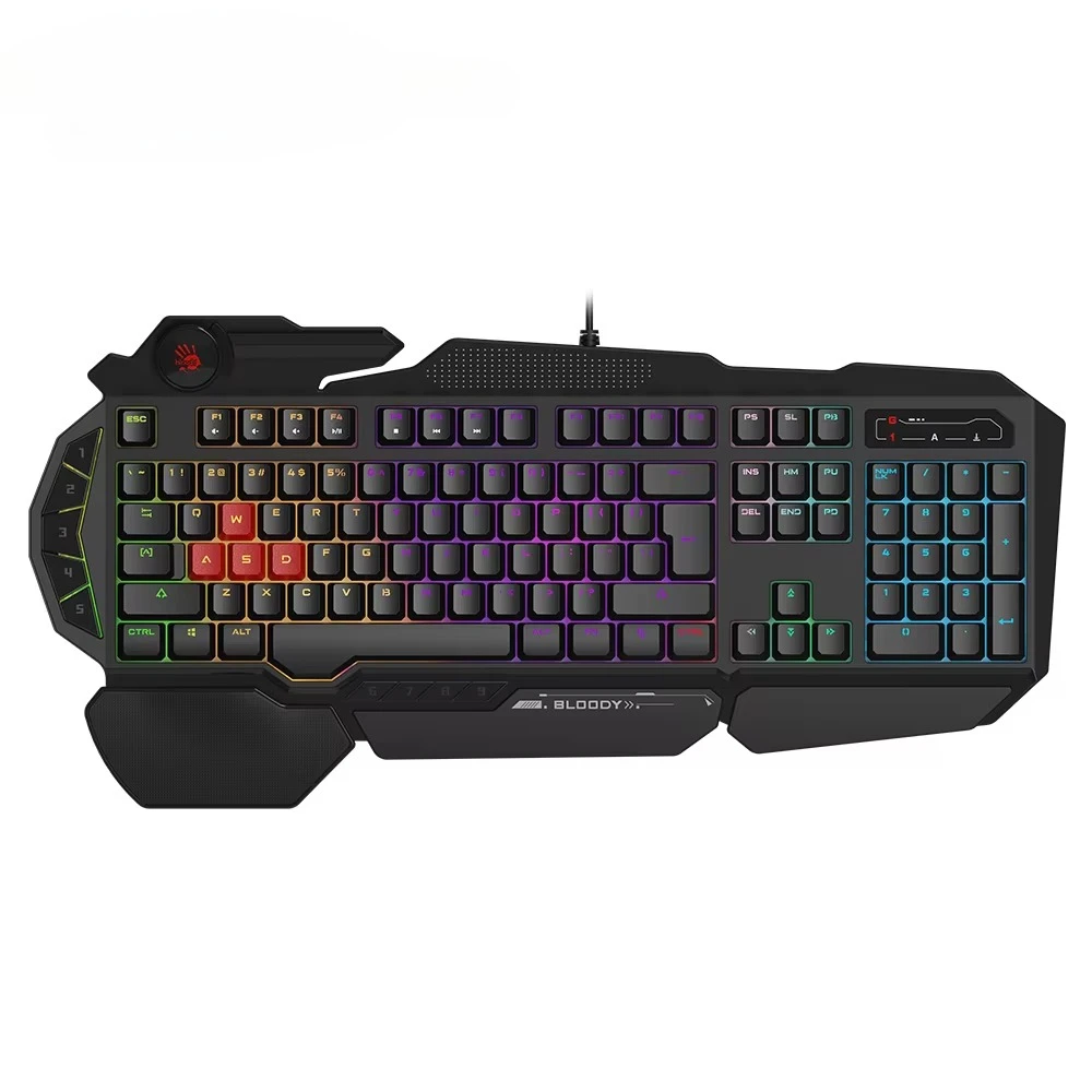 

104-Key Gaming Keyboard USB-Connected Full-Size Membrane Keyboard Neon Illuminate Backlit Effect Laptop