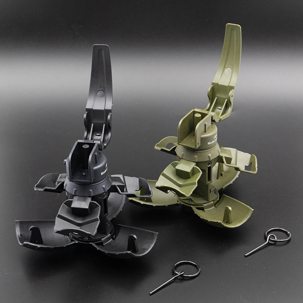 Imagem -06 - Granadas de Impacto de Mola Plástico Tático Modelo para Airsoft Paintball Jogo de cs Role Play M67 Hand Peças