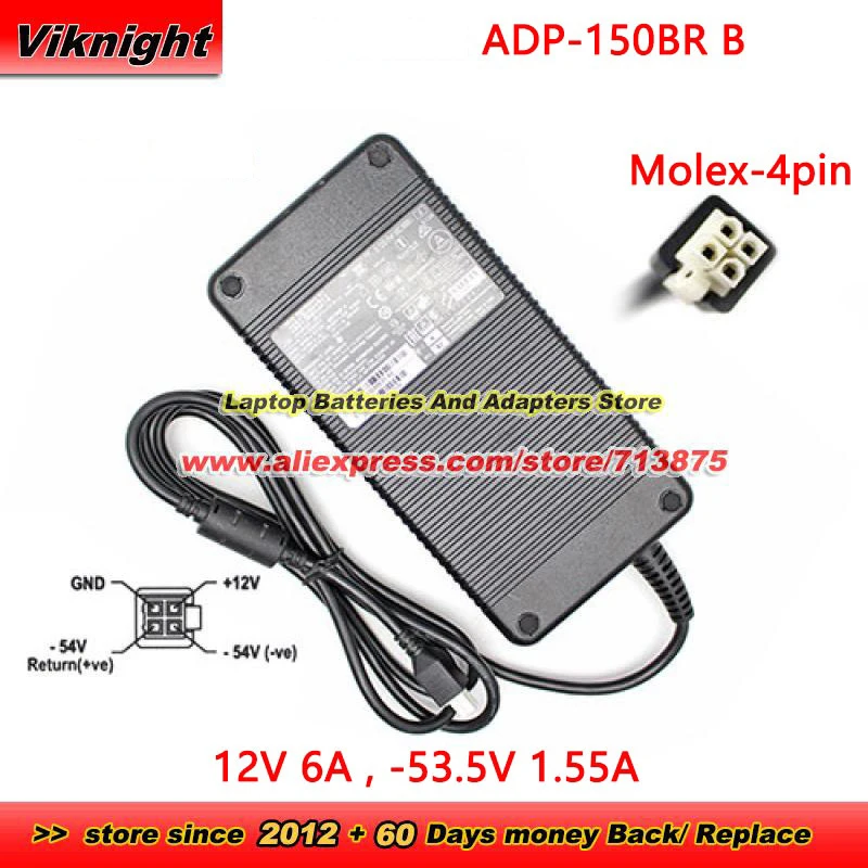 ADP-150BR B AC Adapter 12V 6A -53.5V 1.55A 341-100399-01 for C1121-4P ISR 1100 Series Router Power Supply