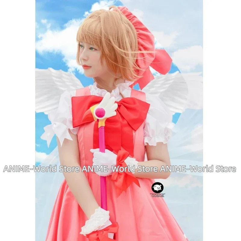 

Cardcaptor Sakura Kinomoto Sakura Dress Uniform Outfit Anime Customize Cosplay Costumes