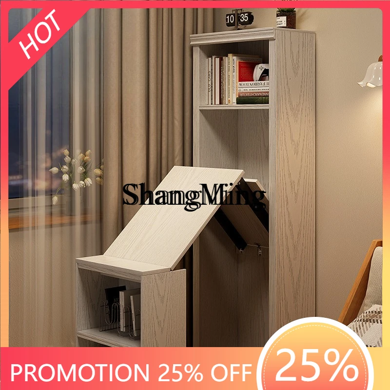 

Многофункциональный складной угловой стеллаж ZYY из массива дерева: книжная полка, компьютерный стол для дома, кабинета или небольшой квартиры