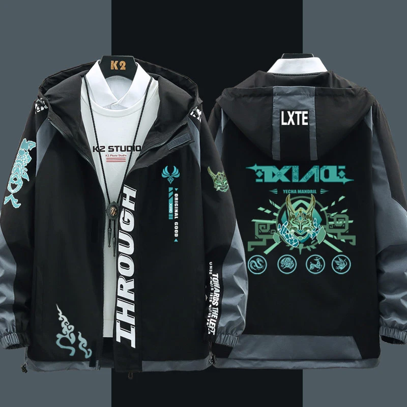 Genshin Impact Cosplay Costume Xiao Long sleeve Fashion jacket coat Game Zhongli Clothes Unisex Hoodie Zipper Hooded Sweatshirt
