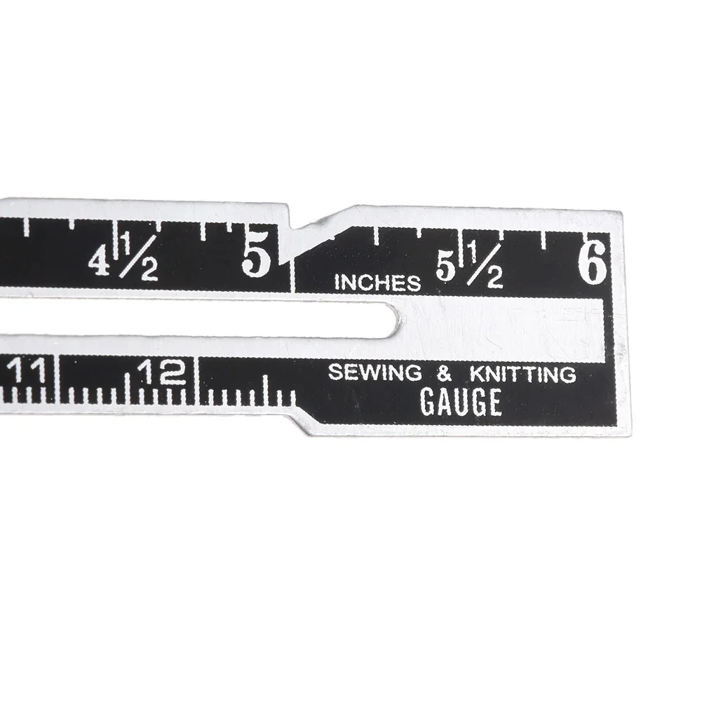 High Quality Sewing Gauge Measuring Tool 0.67inch Width 5.91inch Length Metal+Plastic Multi-functional Sewing Kit