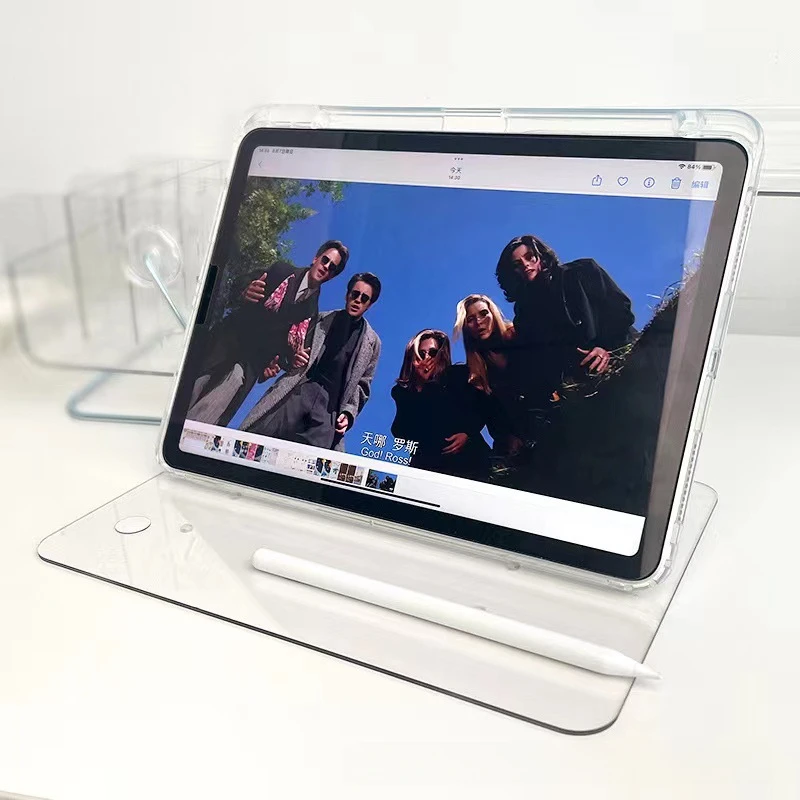 Eiskristallklare Drehbare Hülle für iPad Pro 11 Air 5 Mini 6 mit Stifthalter – Detail 8