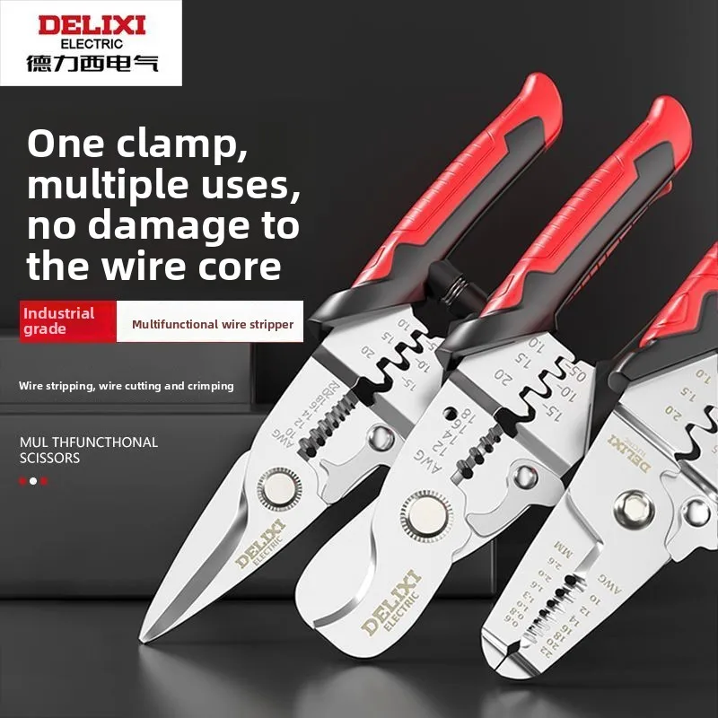 

Delixi Electric's Multi functional Wire Stripping Pliers, Multi functional Electrical Breakers, Winding Pliers, Hand Tools