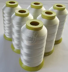 200g/ Reel Glass Fiber Thread High Temperature Resistant Flame Retardant Sewing Thread Beige, White 0.25mm Insulation Thread
