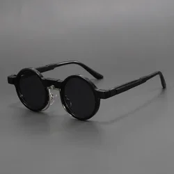 2024 New Retro Trendy Japanese Round Sunglasses women men luxury brand designer Niche Personality popular outdoor shades uv400
