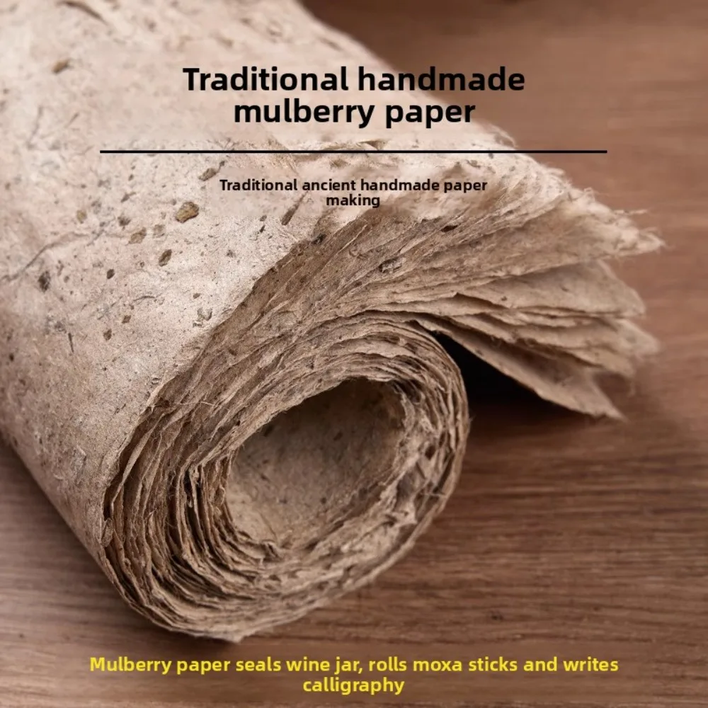 Handmade Mulberry Bark Linen Paper Antique Finish For Calligraphy Freehand Chinese Landscape Painting Creation