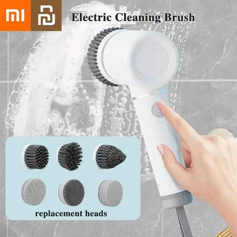 Xiaomi Wireless Electric Cleaning Brush Housework Kitchen Dishwashing Brush Bathtub Tile Professional Cleaning Brush Labor Tool