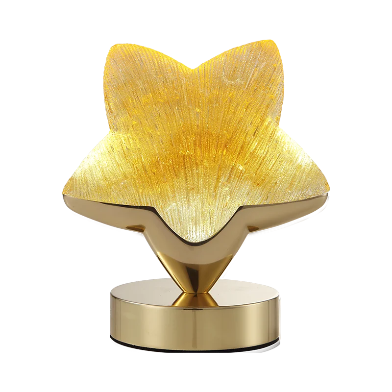 جو مزجج قديم نجمة ثلاثة ألوان يعتم ضوء الليل حلم هدية البضائع زخرفة #1