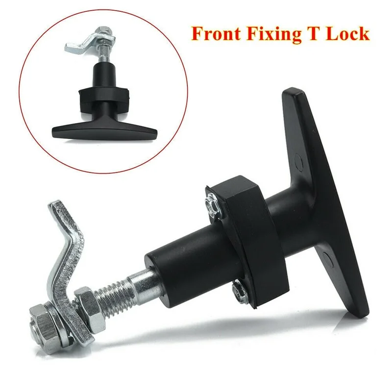 

Black Front Fixing T Locks Handle for Car Trailer Caravan Canopy Canopie Toolbox