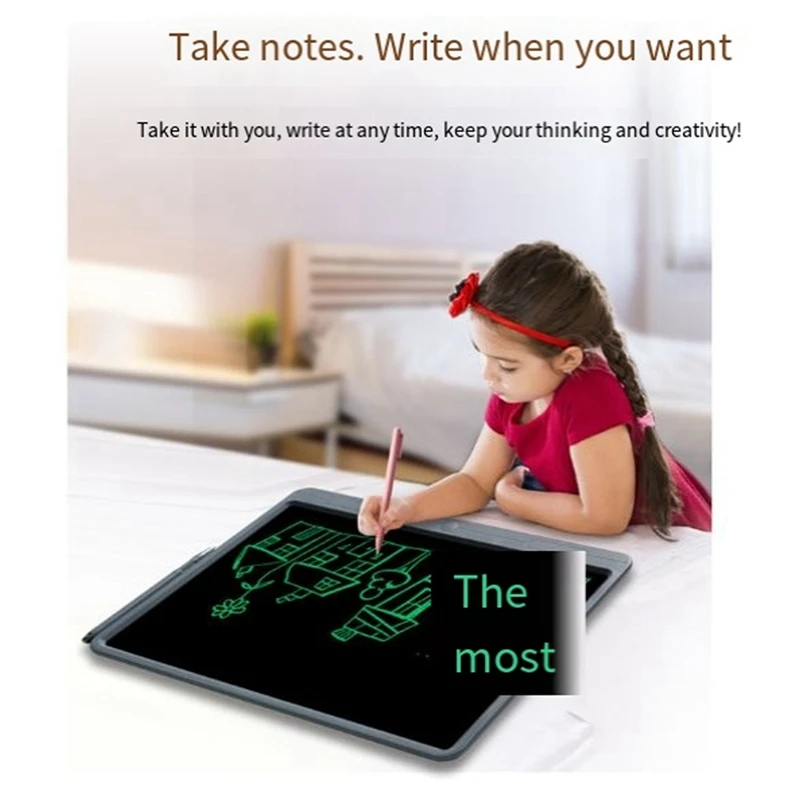 21 Inch LCD Handwriting Board Learning Writing Board Monochrome Handwriting Graffiti Board