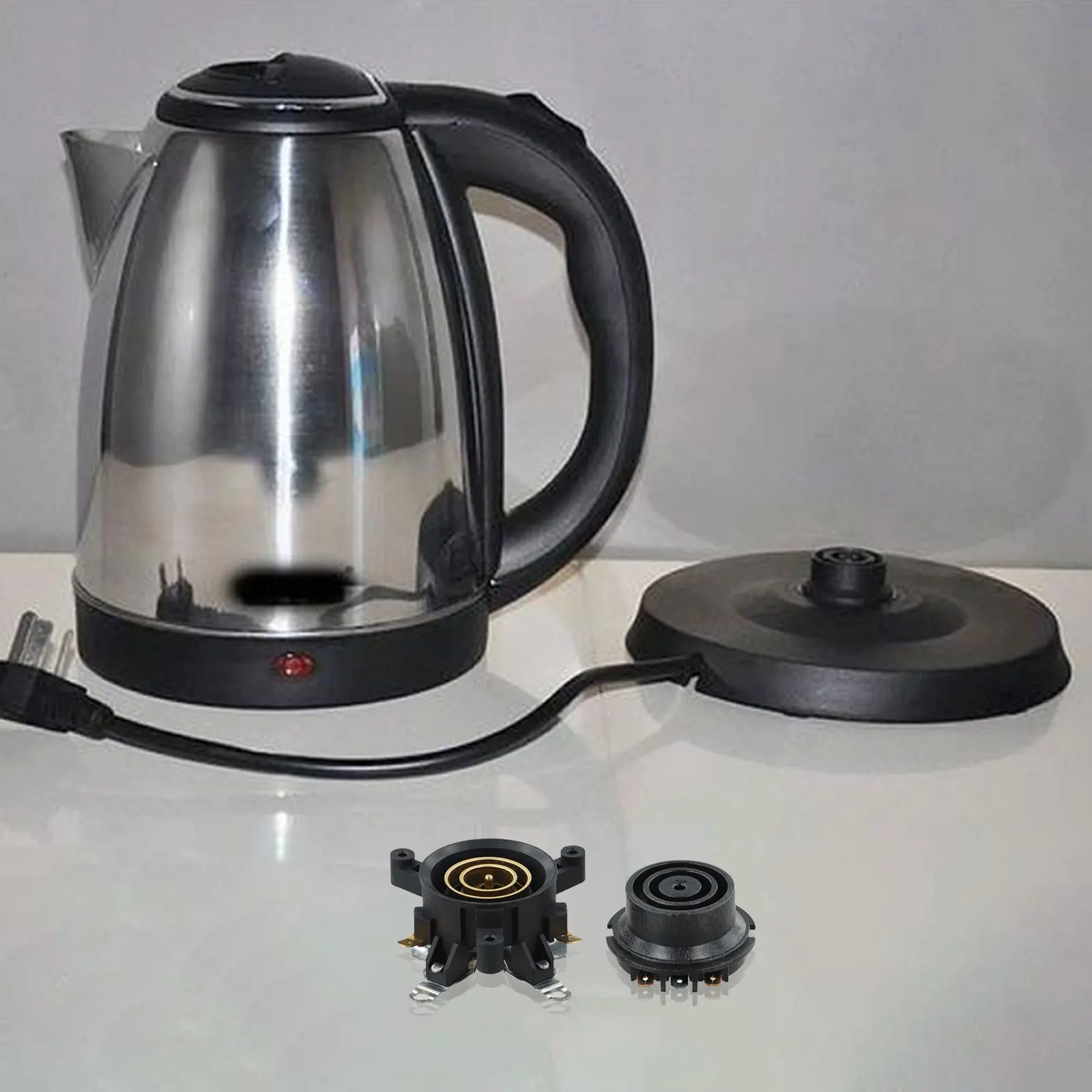 موصل ترموستات غلاية كهربائية ترموستات مادة مقاومة للهب استبدال سريع موصل غلاية أسود