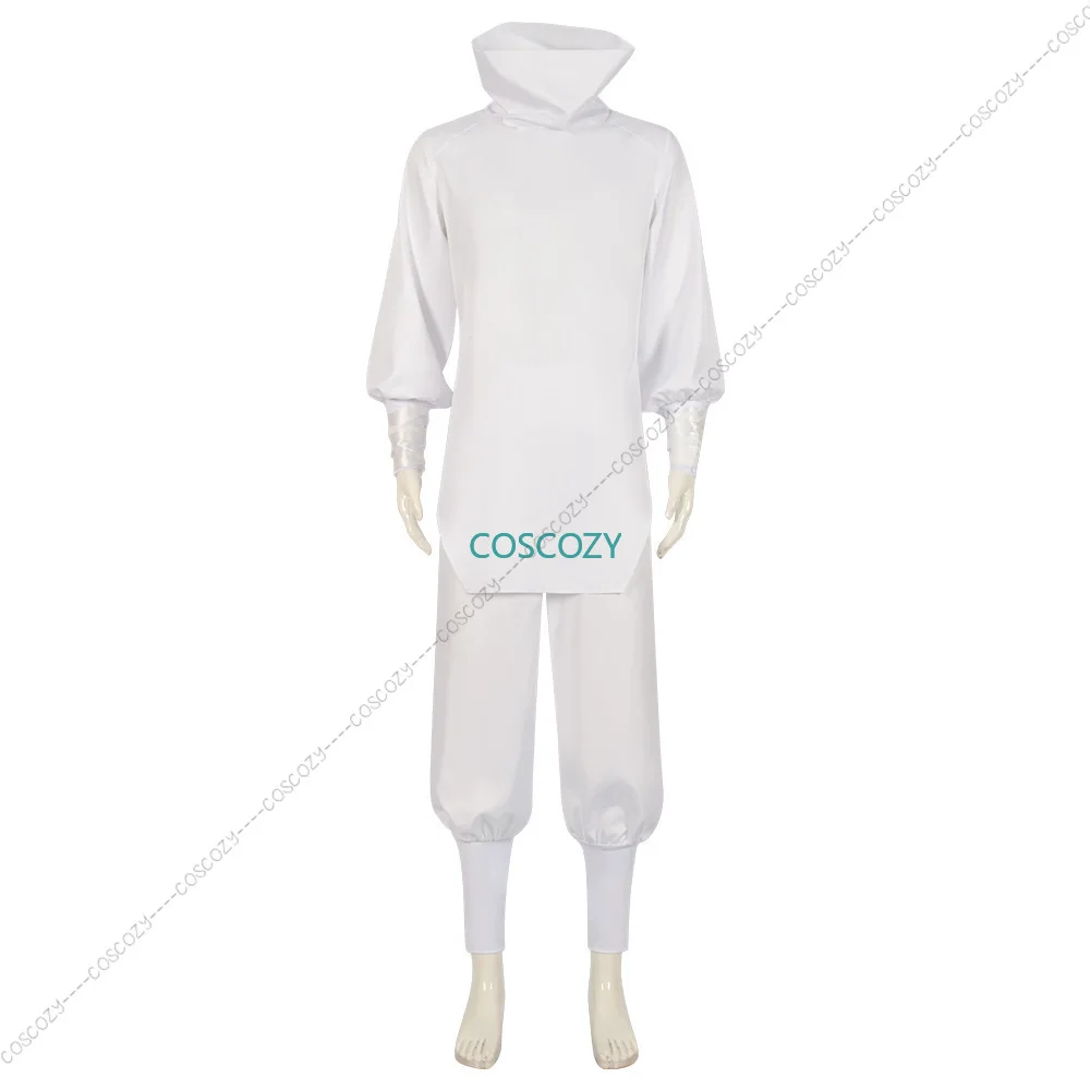 Anime Jujutsu Kaisen Cosplay Kashimo Hajime Cosplay Costume White Uniform Top Pant Wig Tattto Stickers Outfit Carnival Costumes