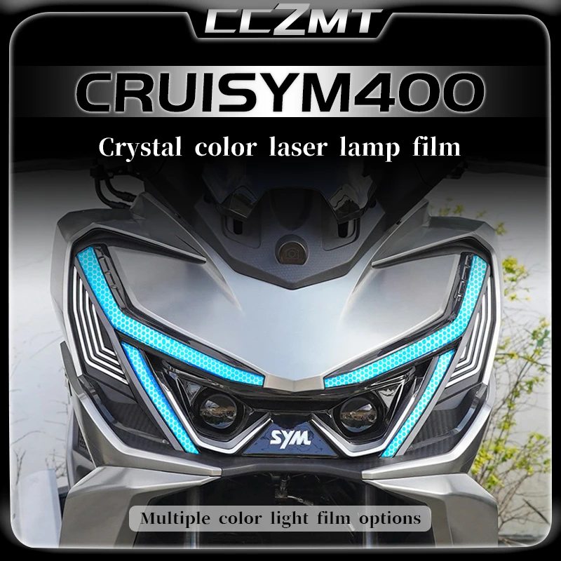 

For SYM CRUISYM400 Cruisym400 2025 Headlight protective film taillight film honeycomb laser protective sticker accessories