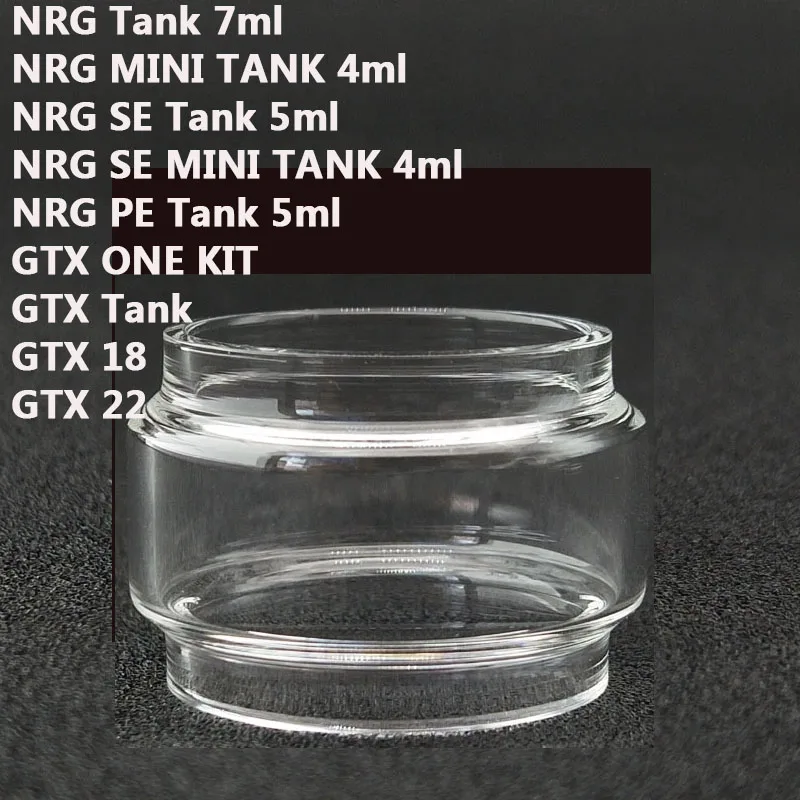 Bubble Glass Tube for Vaporesso NRG Tank NRG MINI Tank NRG SE MINI TANK NRG PE Tank GTX ONE Kit GTX18 GTX22 Glass Tank 5PCS