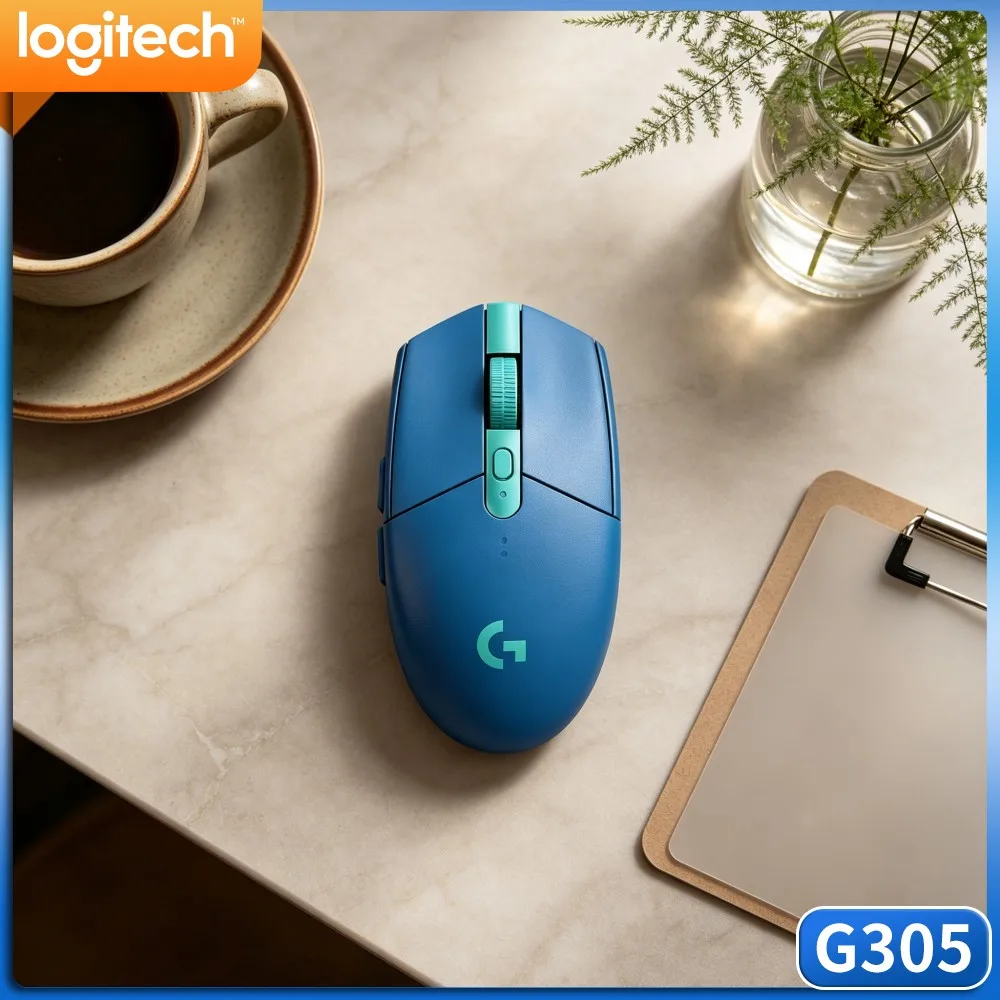 Logitech G305 Gaming Mouse,LIGHTSPEED Wireless Tech,HERO 12000 DPI,6 Programmable Buttons,250H Battery,Support PC Mac Platform