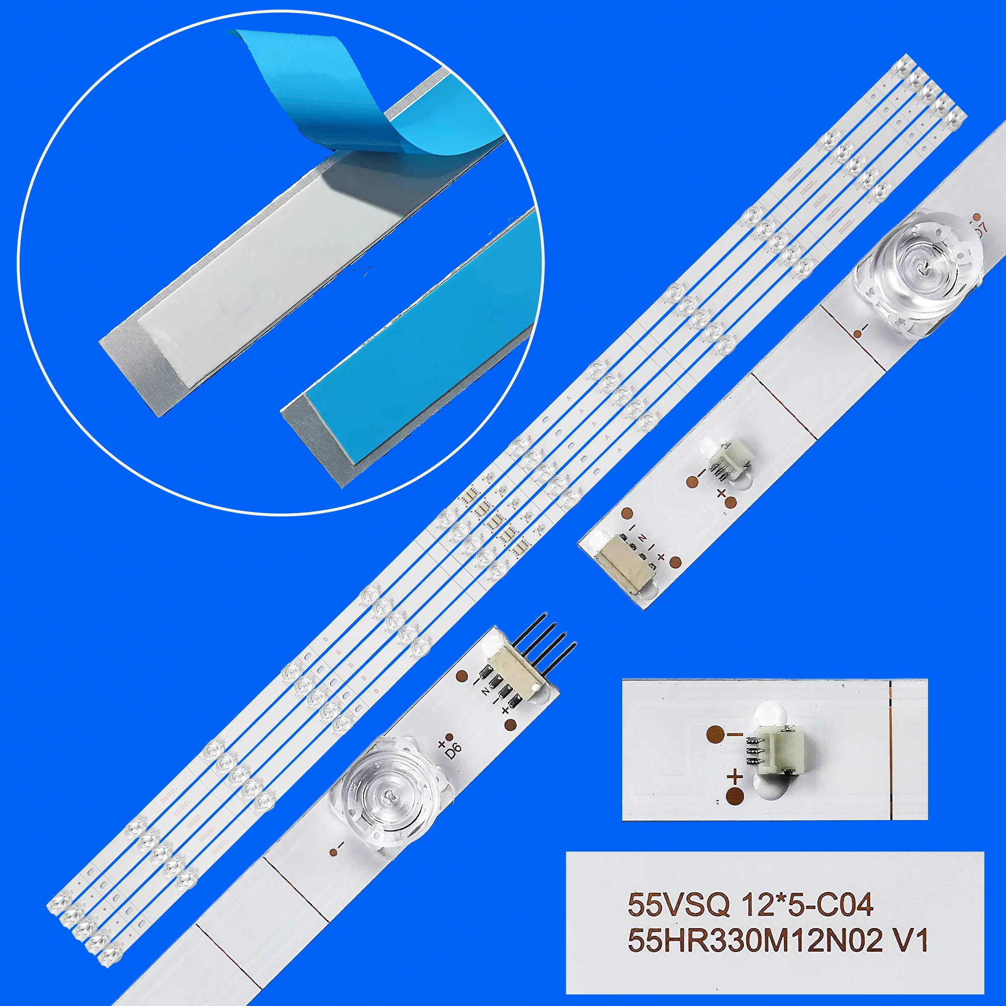 LED Backlight Strip For CRL554 55VSQ 12.5-C04  55HR330M12N02 V1