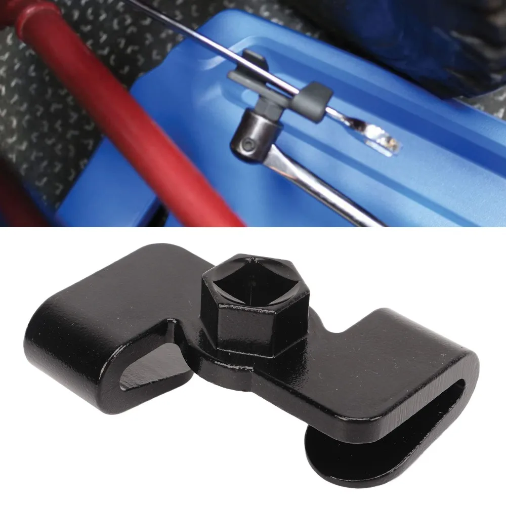 Universal Carbon Steel Wrench Extender Black 1/2 Inch Drive Extension Wrench Tool 21 mm Hex Drive Torque Adaptor Repair Shops
