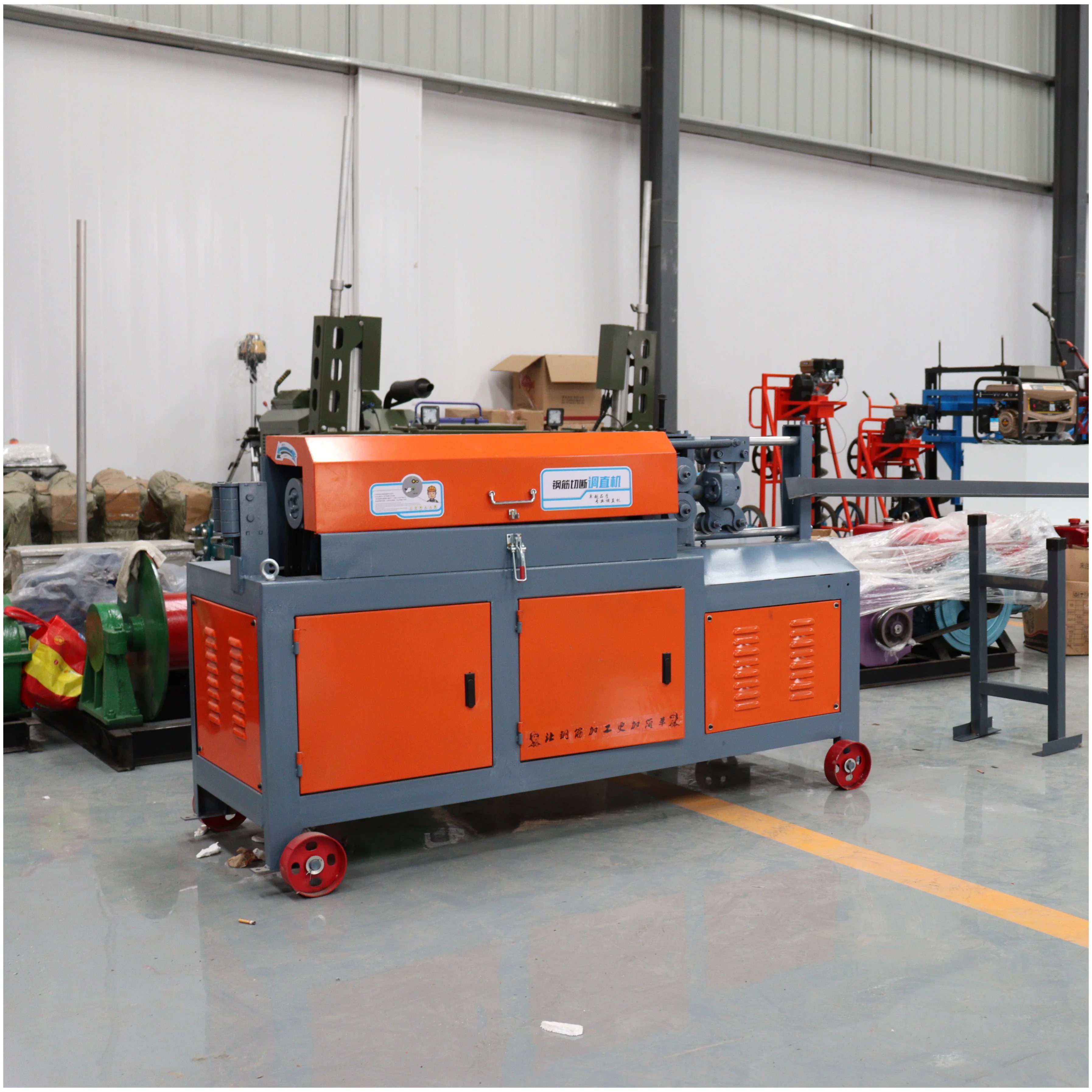Fully Automatic CNC Rebar Straightening Machine Frequency Conversion Threaded Steel Bar Straightening and Cutting Machine