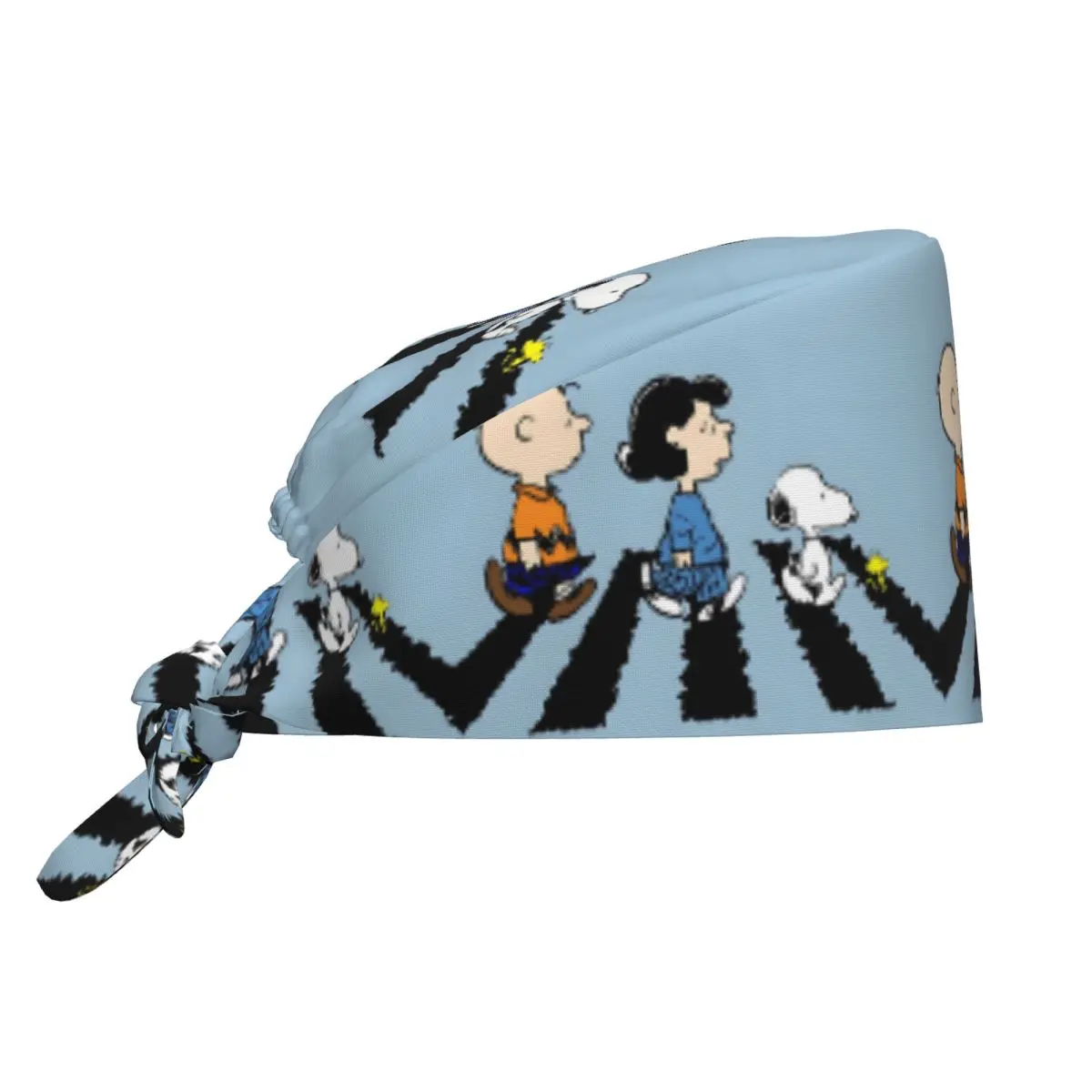 Custom S-Dog-Snoopies With Friends Scrubs Cap Surgical Hats Men Women Anime Blue Operating Room Cap Nursing Cap Lab Works Hat