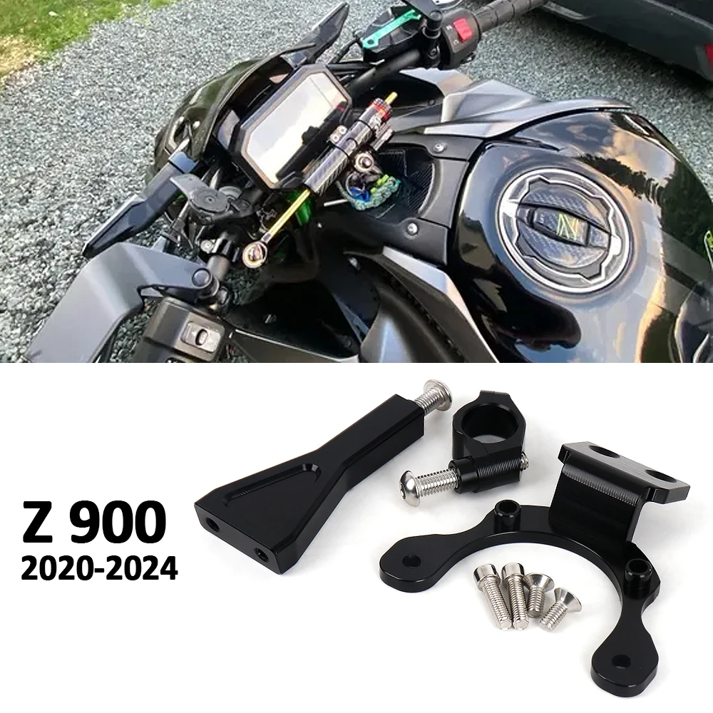 

Fiber Carbon Steering Damper Stabilizer Motorcycle For Kawasaki Z900 Z 900 z900 2017-2024 Dampers Mount Bracket Support Kit