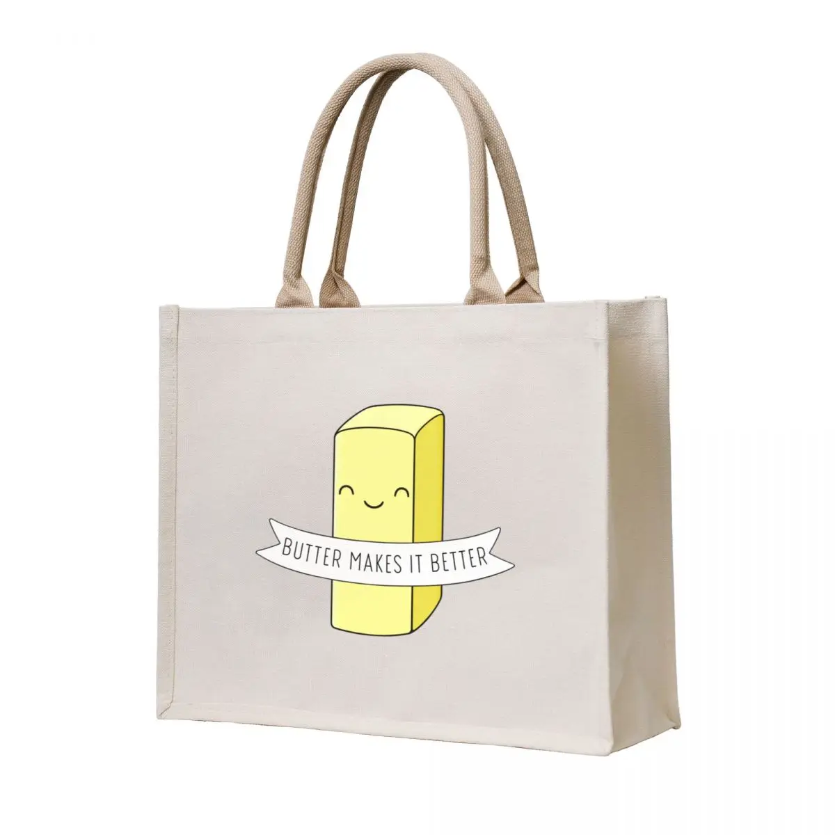 

Cute Butter Tote Bag Women bags foldable reusable bag tote bag university