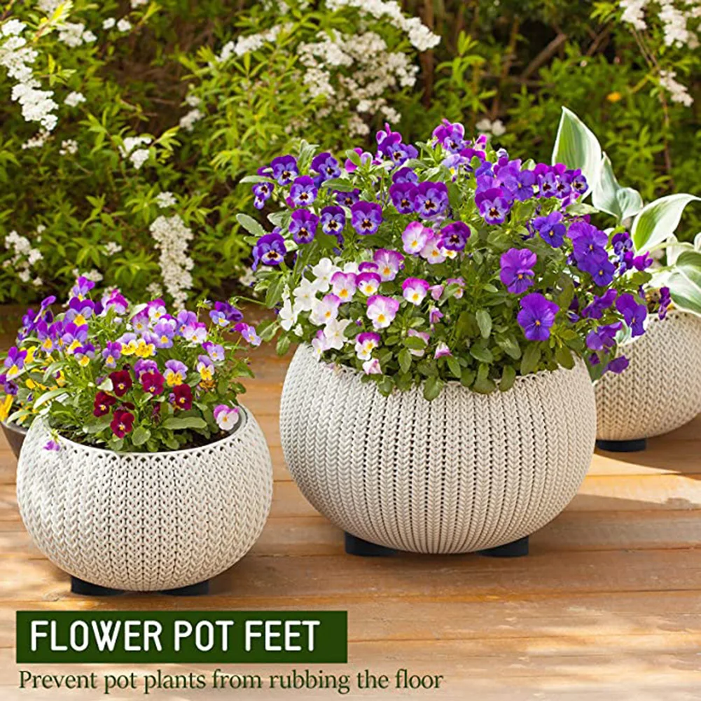 

Flower Pot Feet Elevate Your Planters and Create a Stunning Display with Invisible Flower Pot Risers Pack of 24