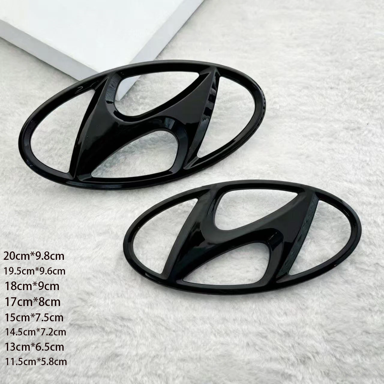 ABS Car Front Rear Grille Emblem Accessory For Hyundai Genesis N-LINE I10 I20 I30 I40 IX20 IX35 Kona Getz Veloster Tucson Elantr
