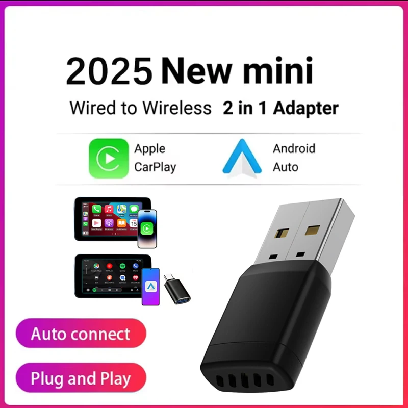 محول لاسلكي ذكي CarPlay لاسلكي Android Auto USB Dongle WiFi Bluetooth اتصال تلقائي OTA ترقية للسيارات الأصلية #1