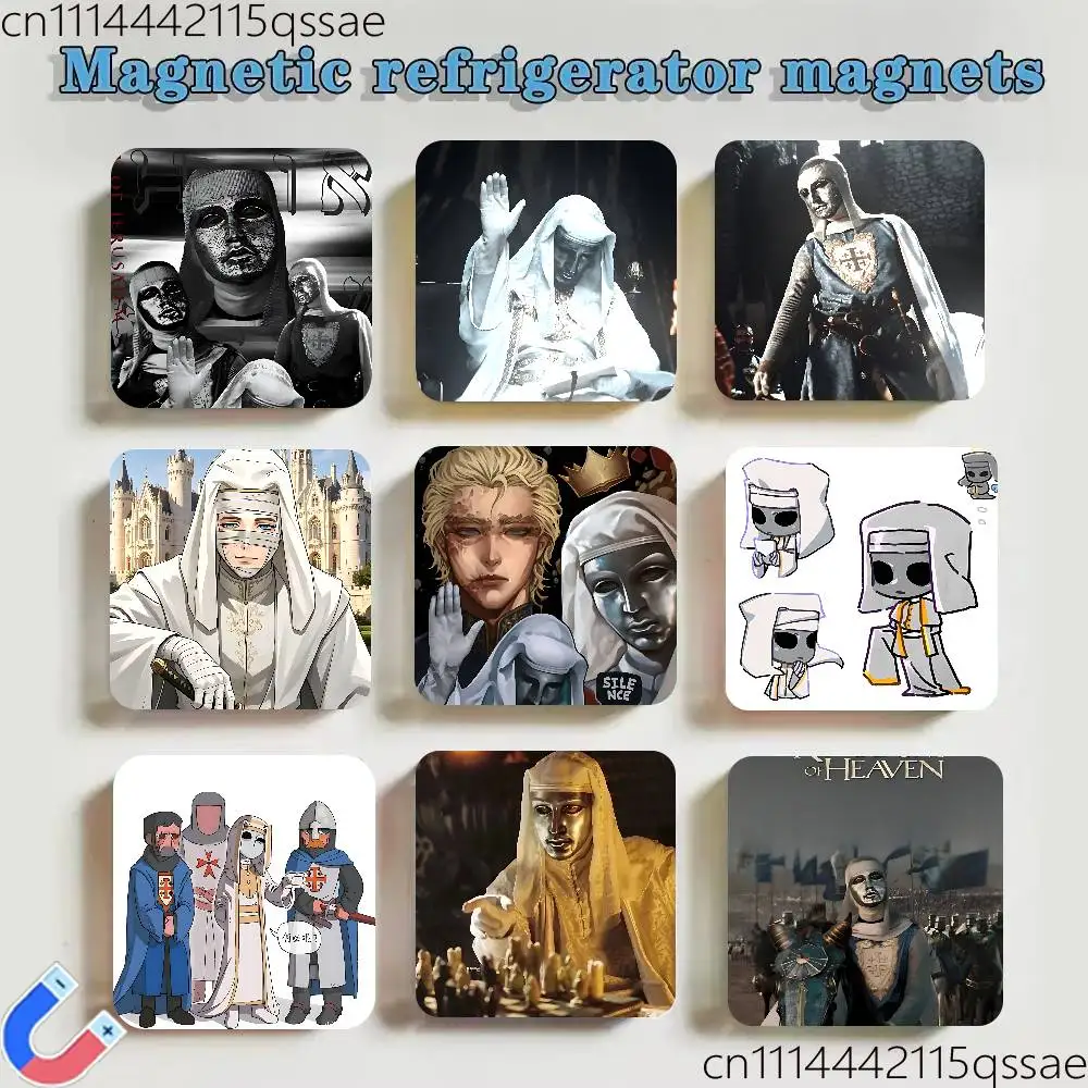 For Baldwin IV Former King of Jerusalem Acrylic Refrigerator Magnets Square Sticker Kitchen Office Creative Birthday Craft Gift