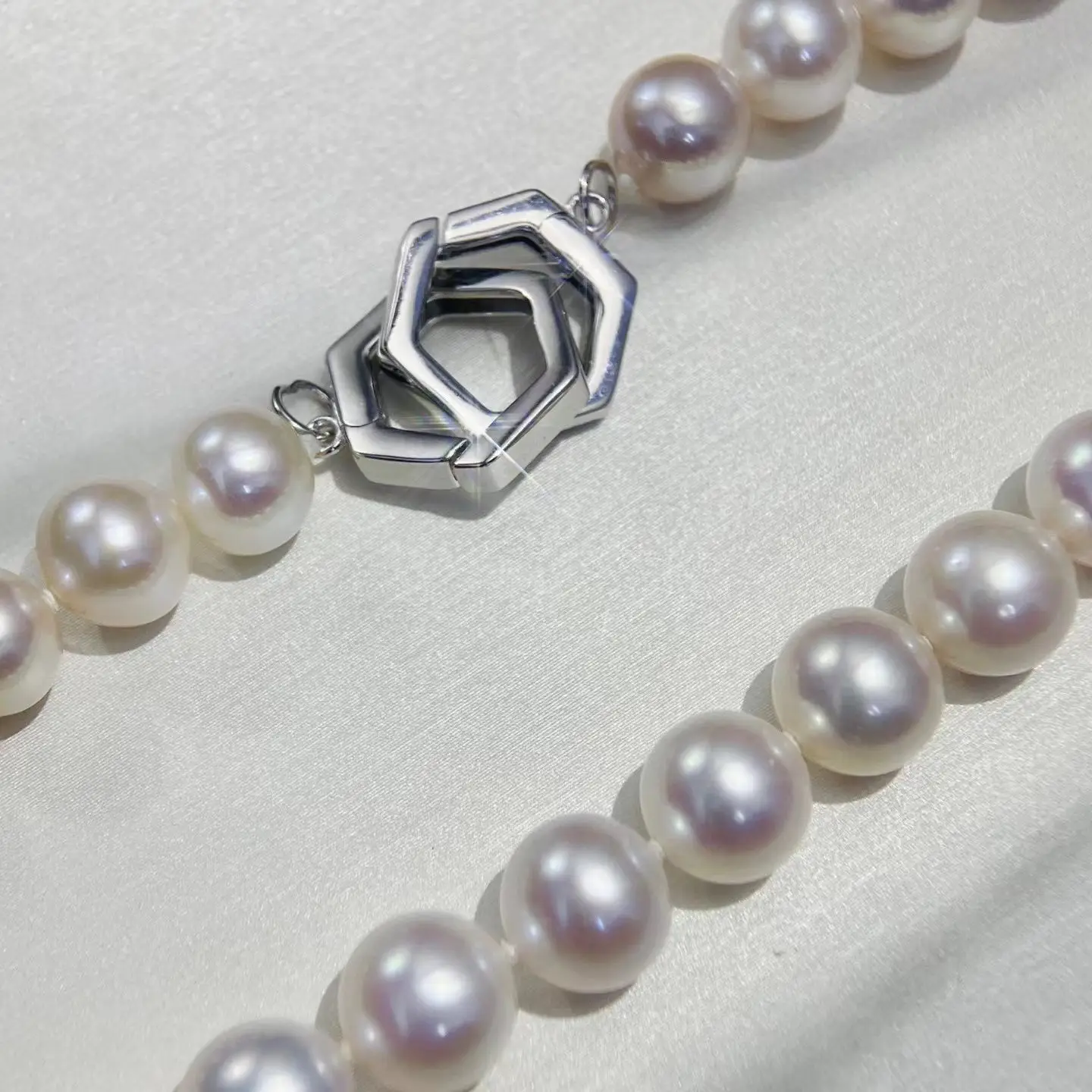 Fashion Hot DIY Nice Quality S925 Sterling Silver Clasp Necklace Bracelet Clasp Hook for 7-10mm Size Pearls