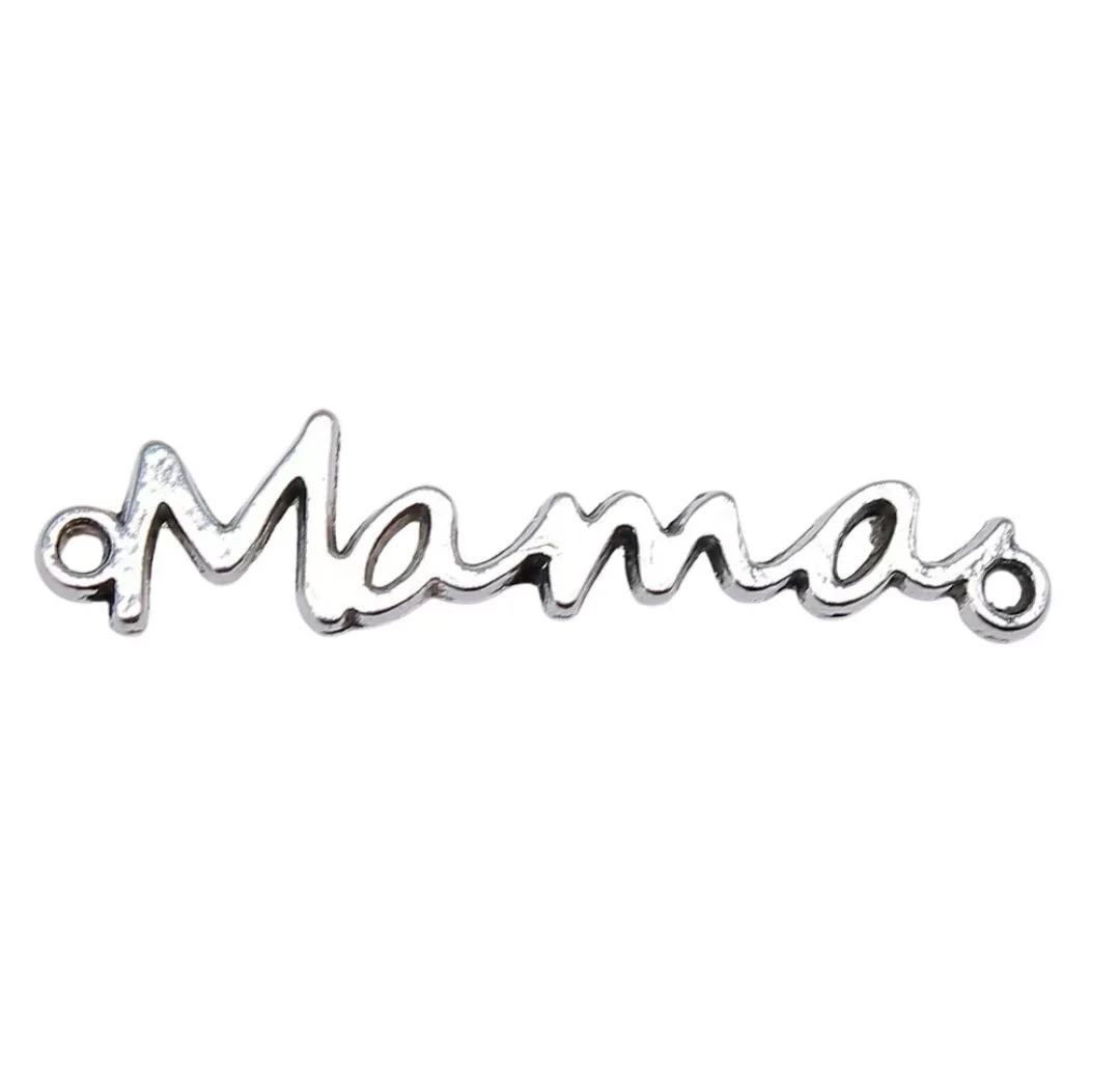 

40 шт. 37x8 мм из цинкового сплава, металлический тибетский посеребренный разъем T0209 для изготовления ювелирных изделий