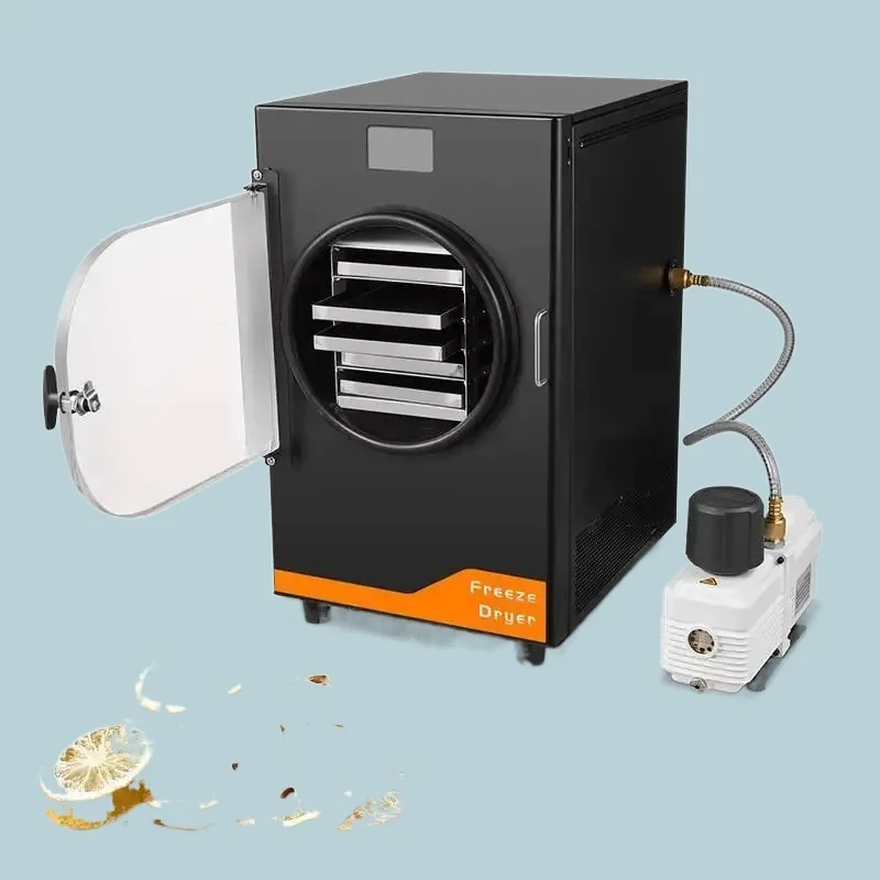 Vacuum Control Dryer Digital Small Easy Use 6Kg 12 Freeze Home Lyophilizer Compressor Pump Gear Automatic For Food Processing