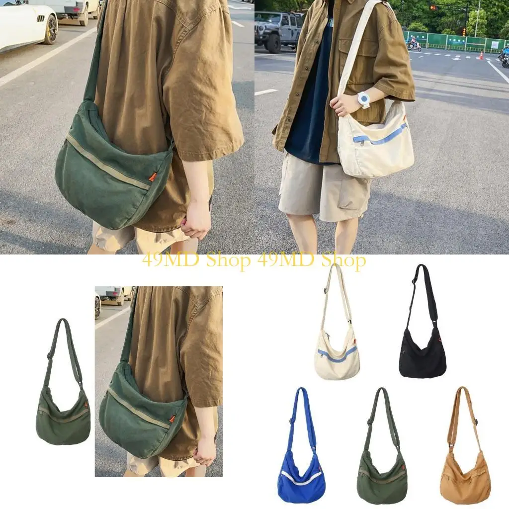 

49MD Women Casual Bag Korean Shoulder Bag Unisex Canvas Crossbody Bag