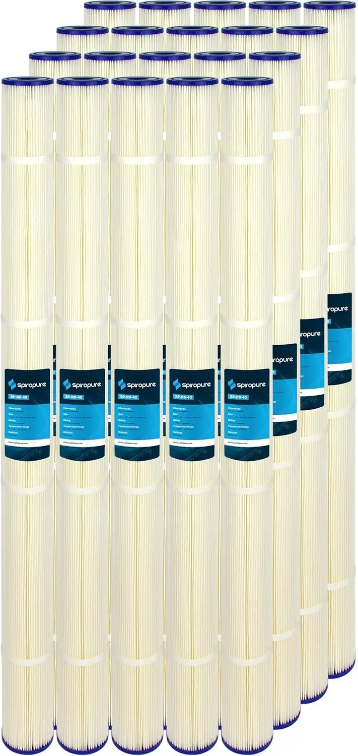 SP-R5-40 40x2.5 5 Micron Pleated Polyester Sediment Water Filter Cartridge SPC-25-4005 (Case of 20)