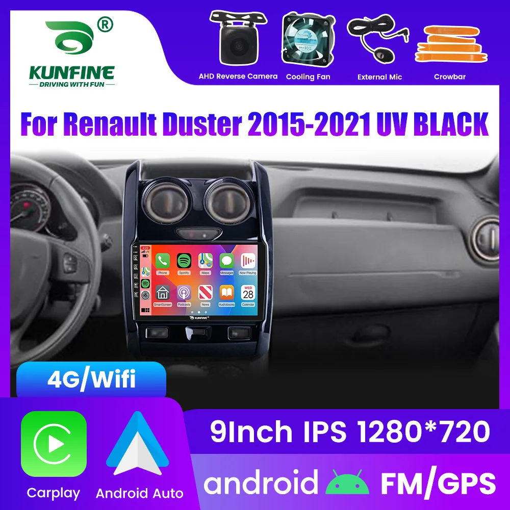 2Din Android Car Radio For Renault Duster 2015-2021 Video Player GPS Navigation Stereo Audio Head Unit Carplay 4G Wifi
