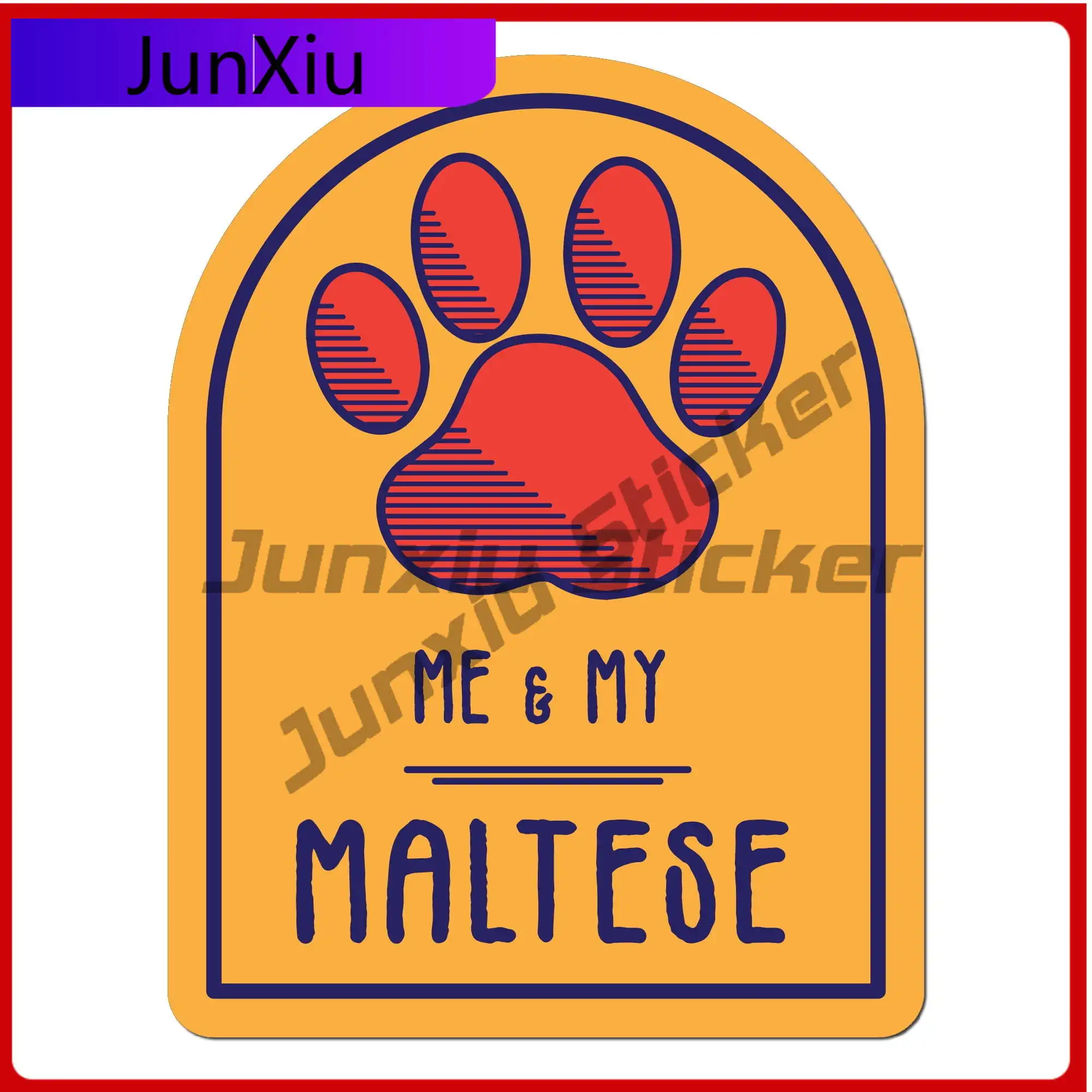 

Me and My Maltese Retro Car Motor Home Boat Bumper Truck Walls Boat Decoration Trendy Funny Retro Unique Cute Funny Funny