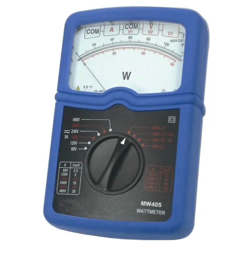 Wattmetre Analogique MS405 MS-405 Pointer Voltage Current Volt-ampere Power Meter