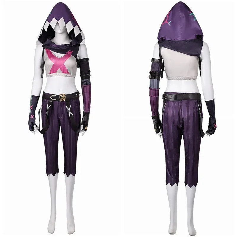 TV 2 Arcane Cosplay juego LoL fantasía disfraz pelucas capa cubiertas para dedos guantes conjunto de accesorios tela polvo Jinx trajes Halloween