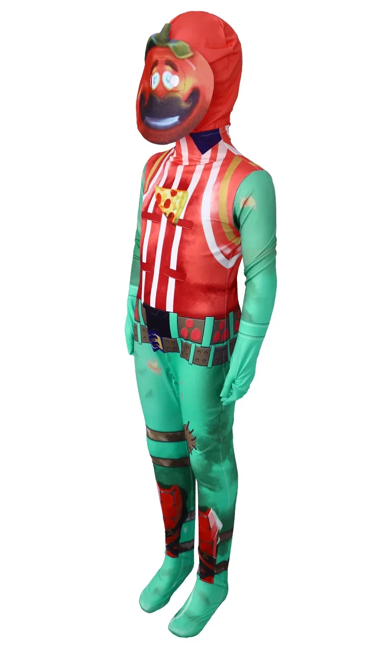 أزياء الهالوين لعام 2025 ، أزياء كوسبلاي فهد دي طماطم ، مجموعة الطماطم transfrontalière ، زي دي مشهد سور سين دي الهالوين