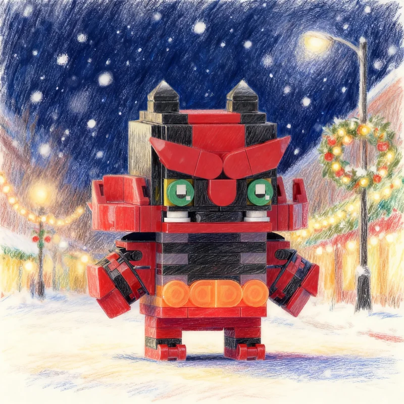 

172pcs MOC Brickheadz Incineroar Model Building Blocks Construction DIY Creative Education Toys Idea Brick Christmas Gifts Kids