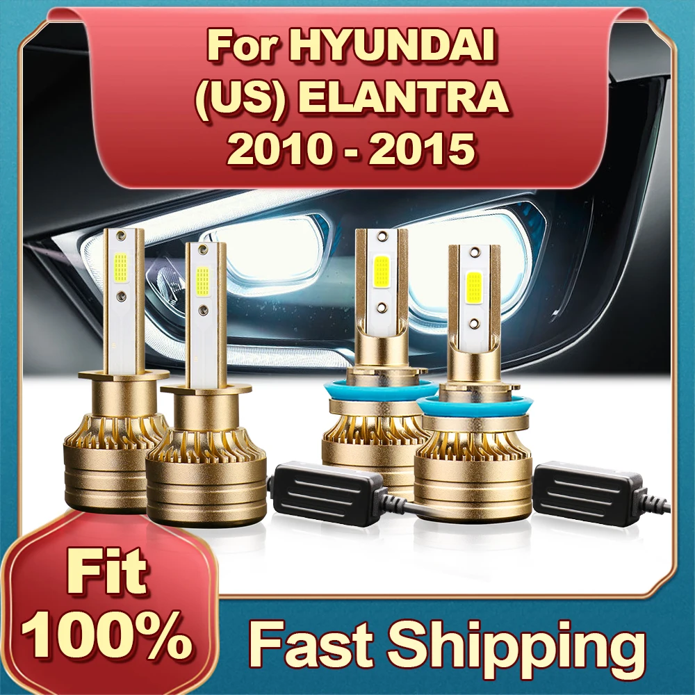 

2/4Pcs LED Canbus Headlight 30000LM H1 H11 High Brightness Car Bulbs HYUNDAI (US) ELANTRA 2010 2011 2012 2013 2014 2015