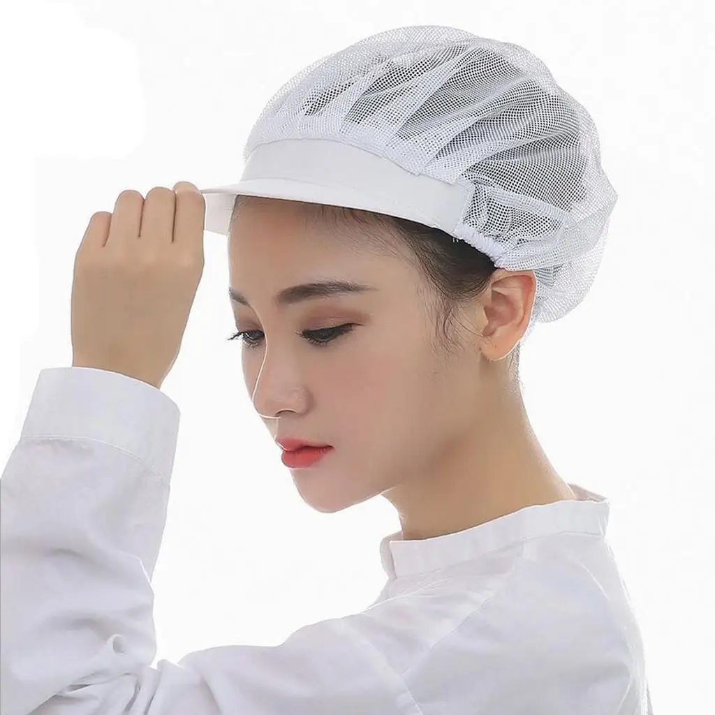 Adjustable Chef Cap Kitchen Mesh Chef Hat Professional Cooking Hat for Restaurant Catering Bakehouse