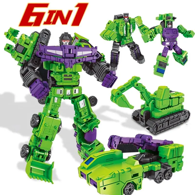 Transformacja 6 w 1 Model MINI Devastator 22CM figurka Robot plastikowe zabawki najlepszy prezent dziecko dziecko nowość