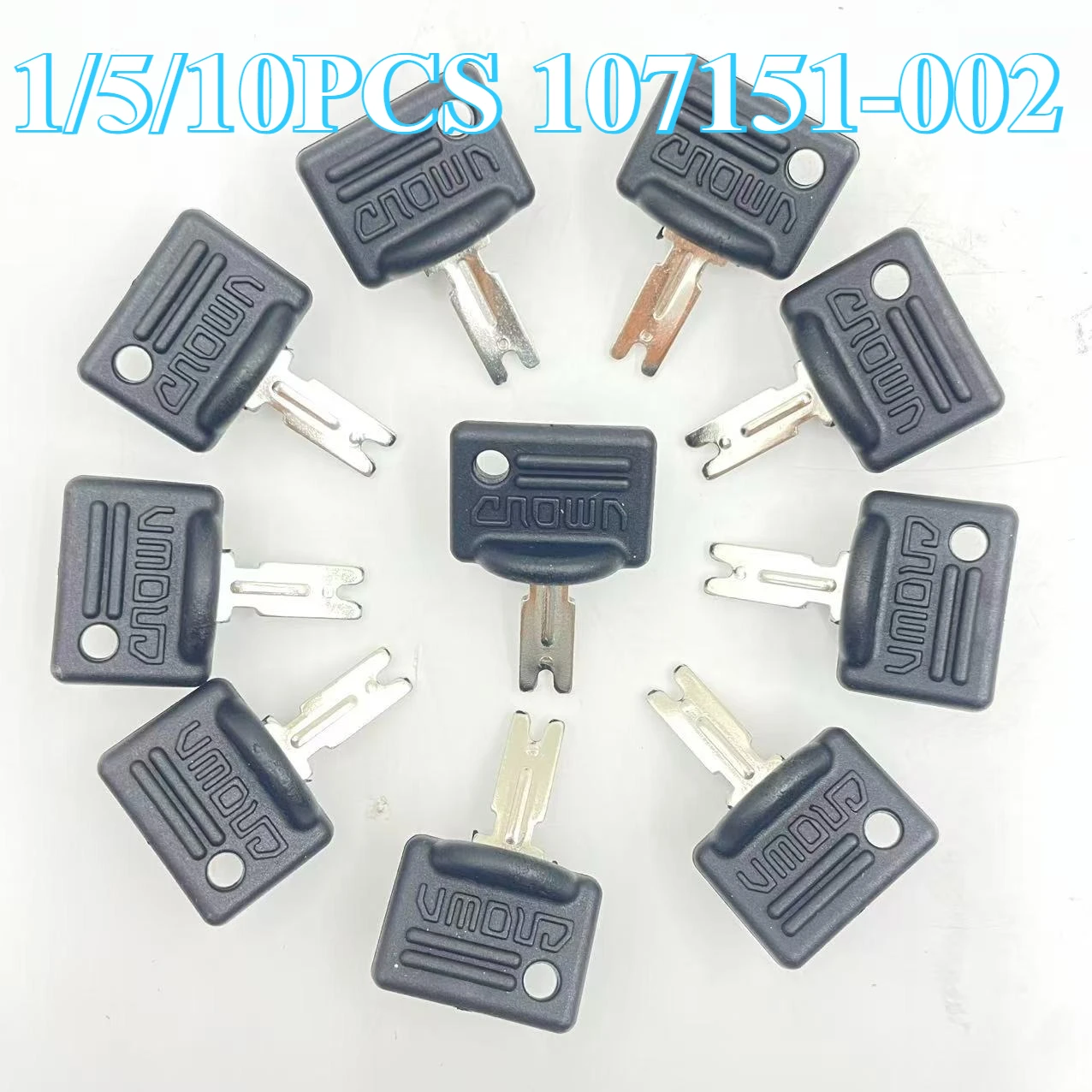 

1/5/10 шт. 107151-002 ключи зажигания подходят для ключа вилочного погрузчика Crown 002